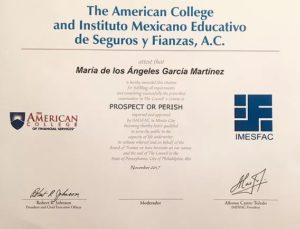 Diploma otorgado por The American College